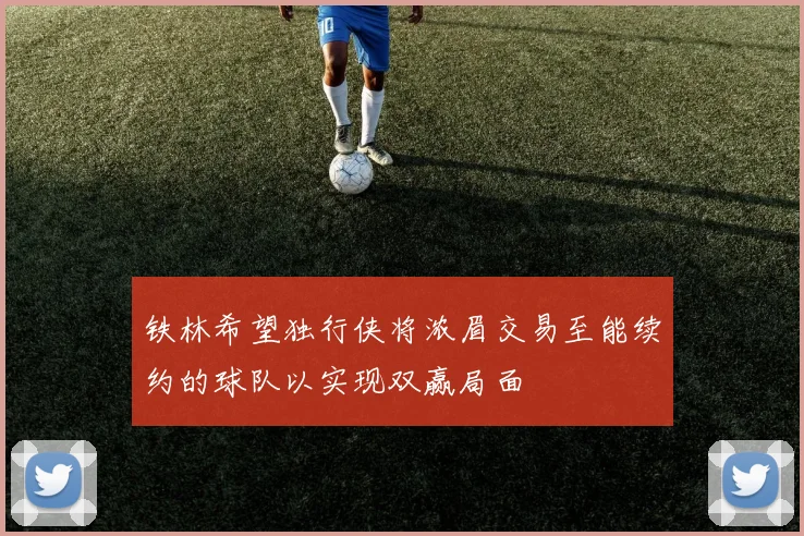 铁林希望独行侠将浓眉交易至能续约的球队以实现双赢局面